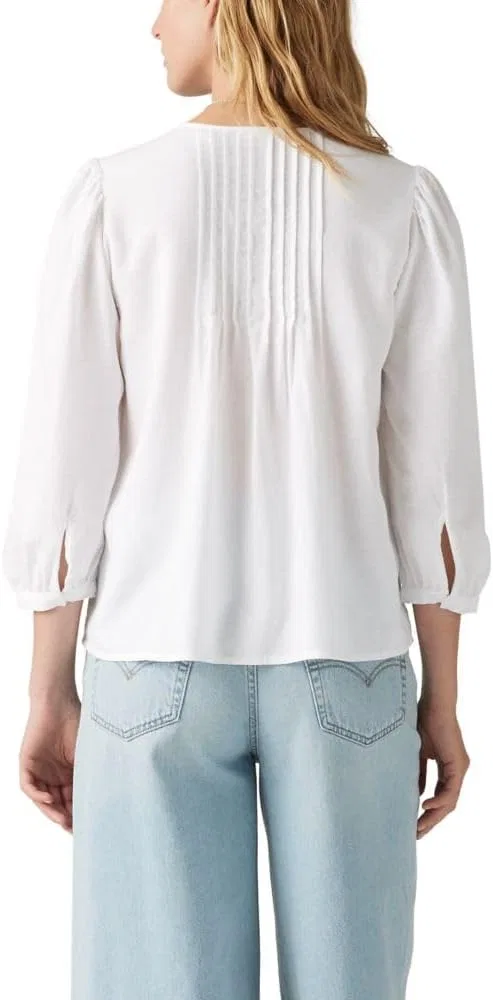 Блуза, свободный крой, Gina Blouse, Levi's, ярко-белый — фото 2