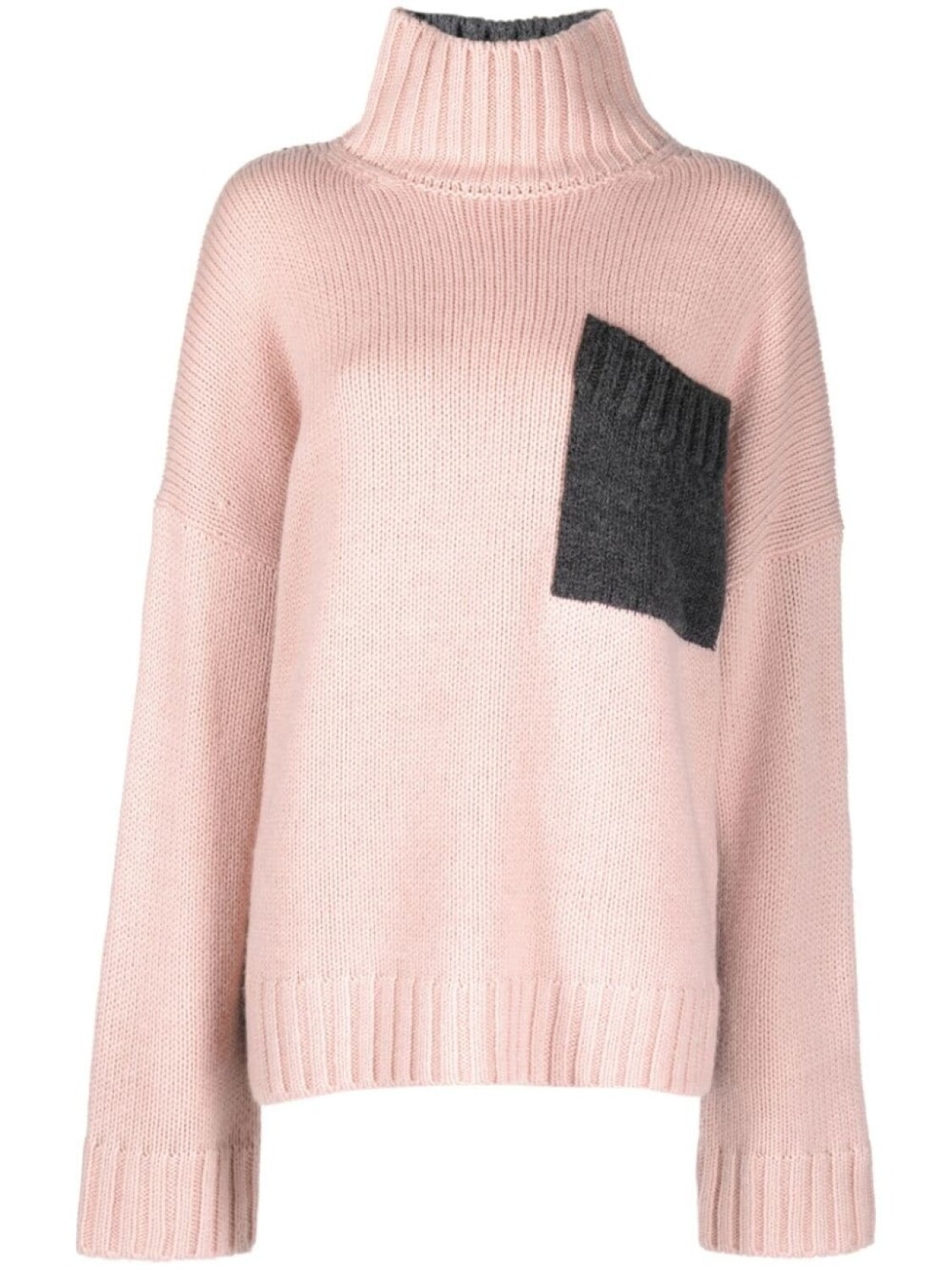 

JW Anderson джемпер с высоким воротником, розовый