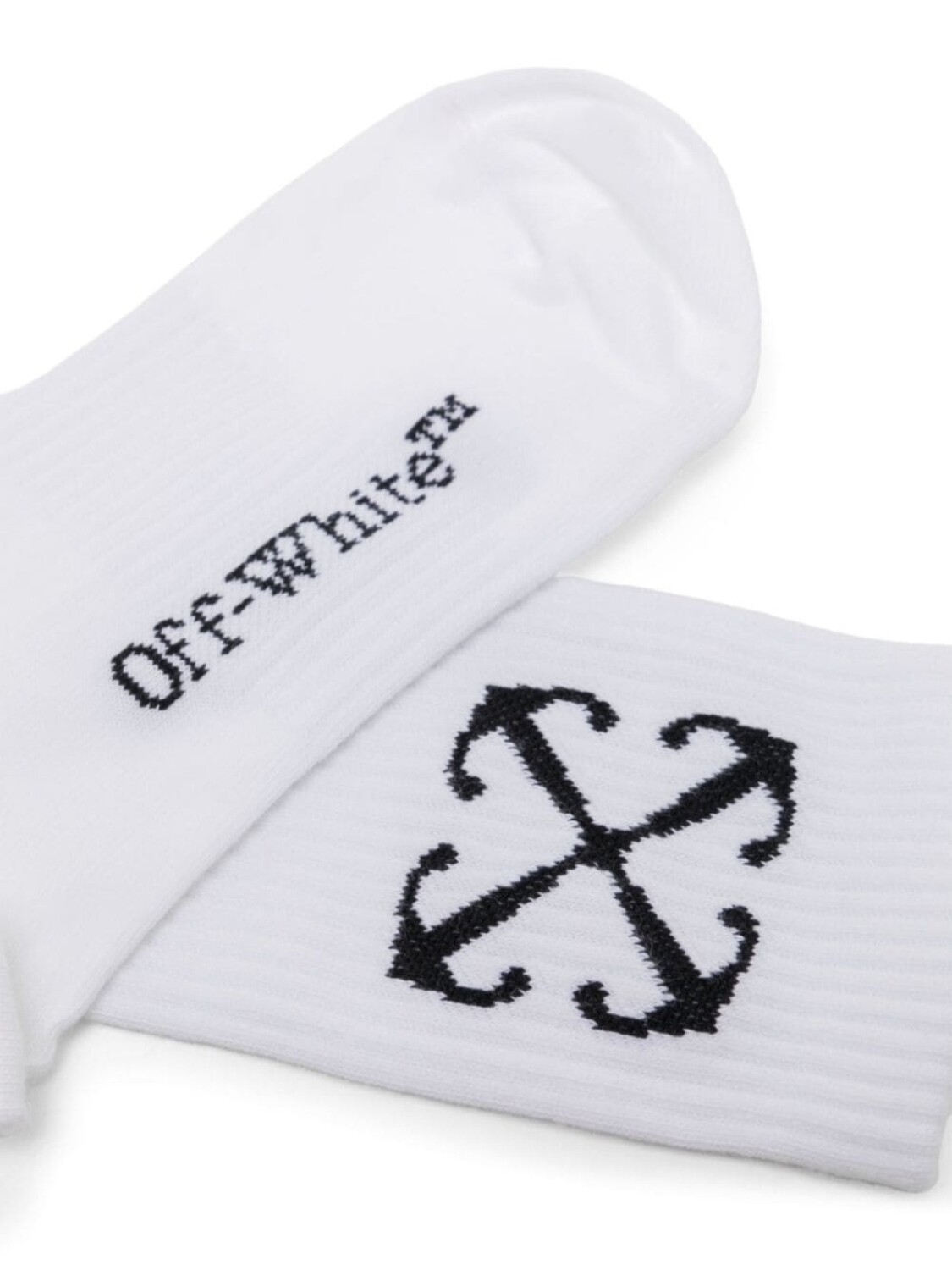 

Off-White носки с жаккардовым логотипом, белый