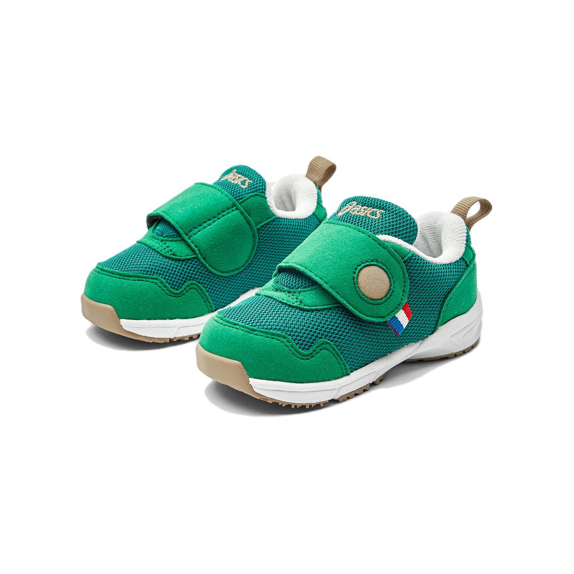 Кроссовки Gel Kayano 23 для малышей с устойчивостью к истиранию, дышащие и с защитой от ударов ASICS, зеленый/белый — фото 4