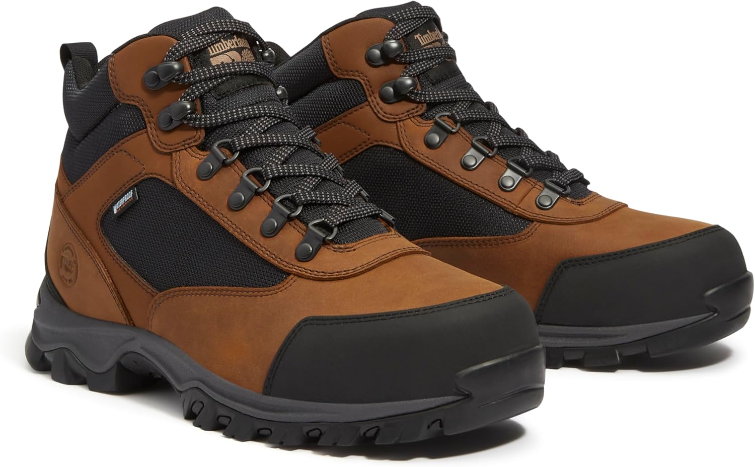 Timberland PRO мужские промышленные походные ботинки Keele Ridge со стальным мыском и водонепроницаемостью, Brown/Black — фото 2