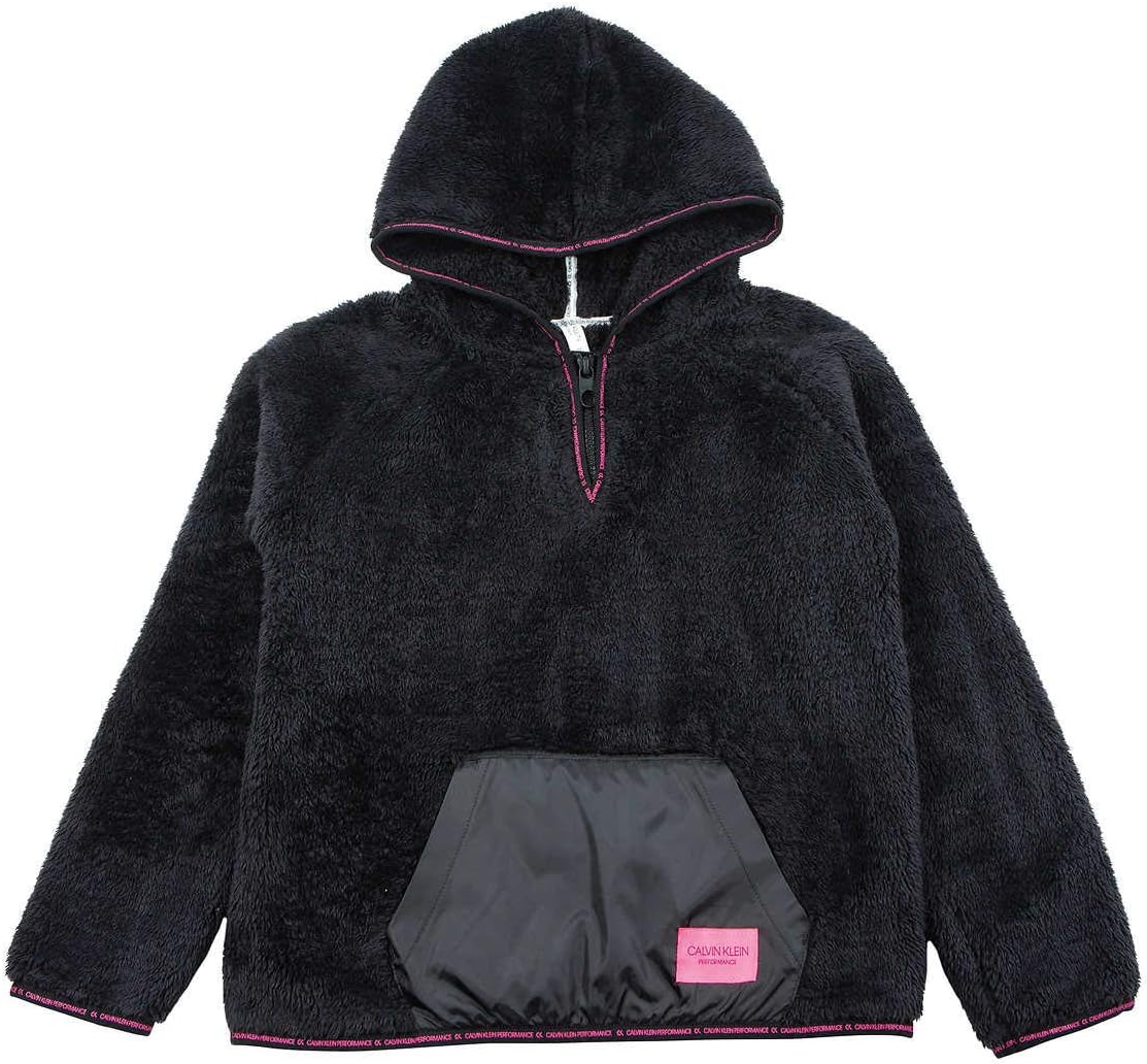 

Толстовка с капюшоном Calvin Klein Youth с флисовой подкладкой и искусственным мехом, Black