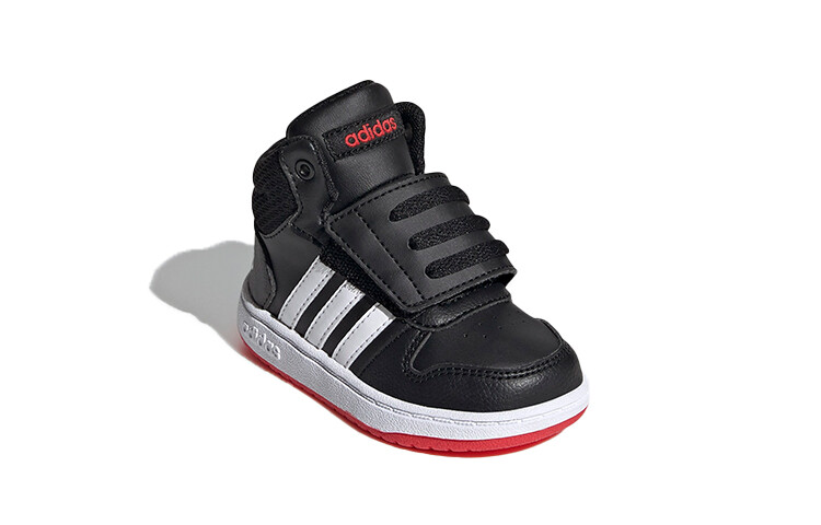 Кроссовки adidas neo Hoops 2.0 Toddler Shoes TD Mid-top Black/white/red — фото 3