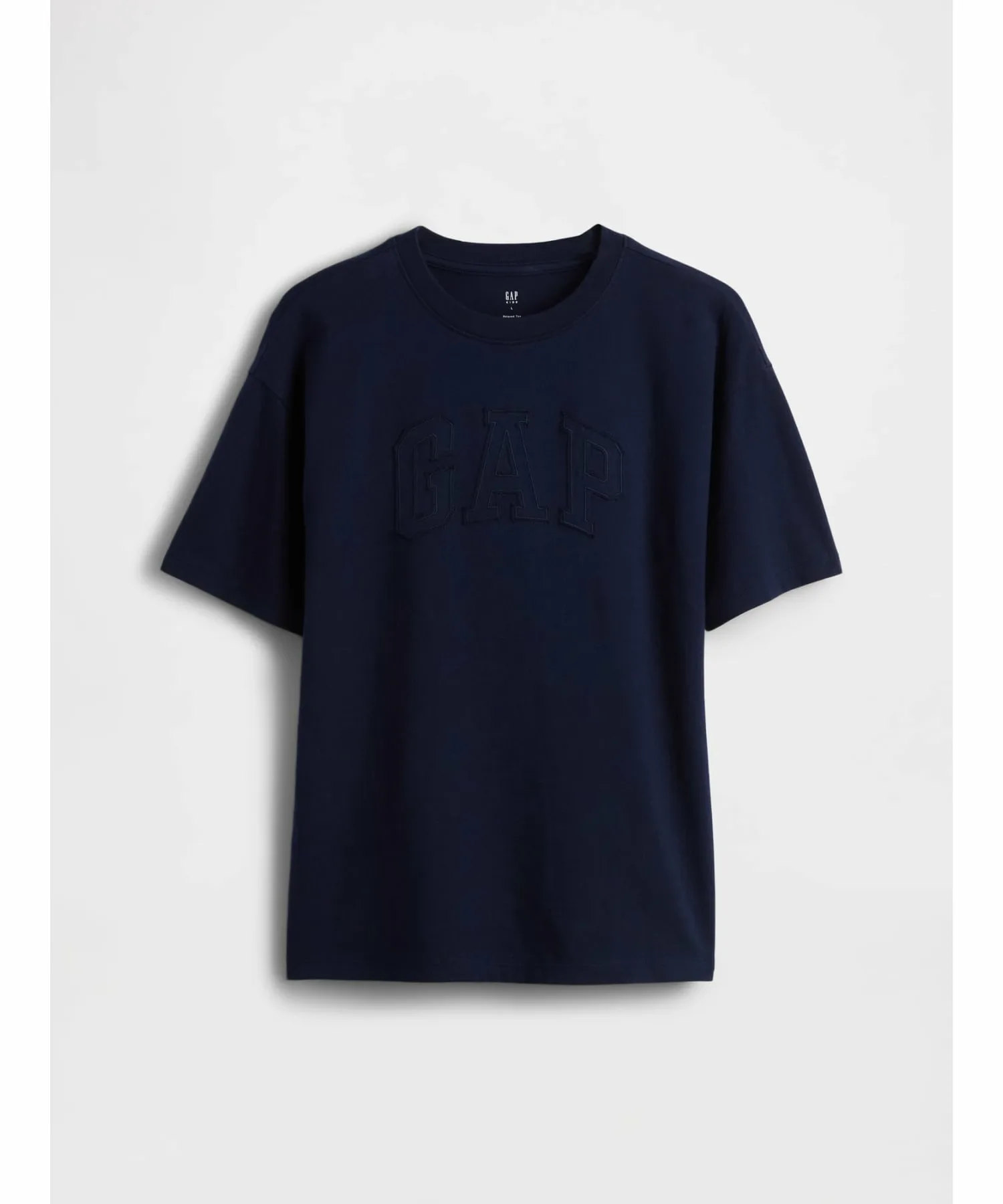 (K) Футболка свободного кроя с логотипом GAP (детская), NAVY_UNIFORM