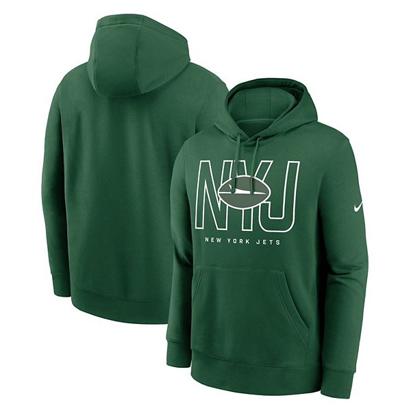 Мужская зеленая толстовка New York Jets Busted Play Club Fleece Nike