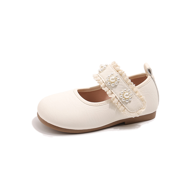 

Низкие детские кожаные туфли для детей 3–7 лет TONYBEAR, экрю