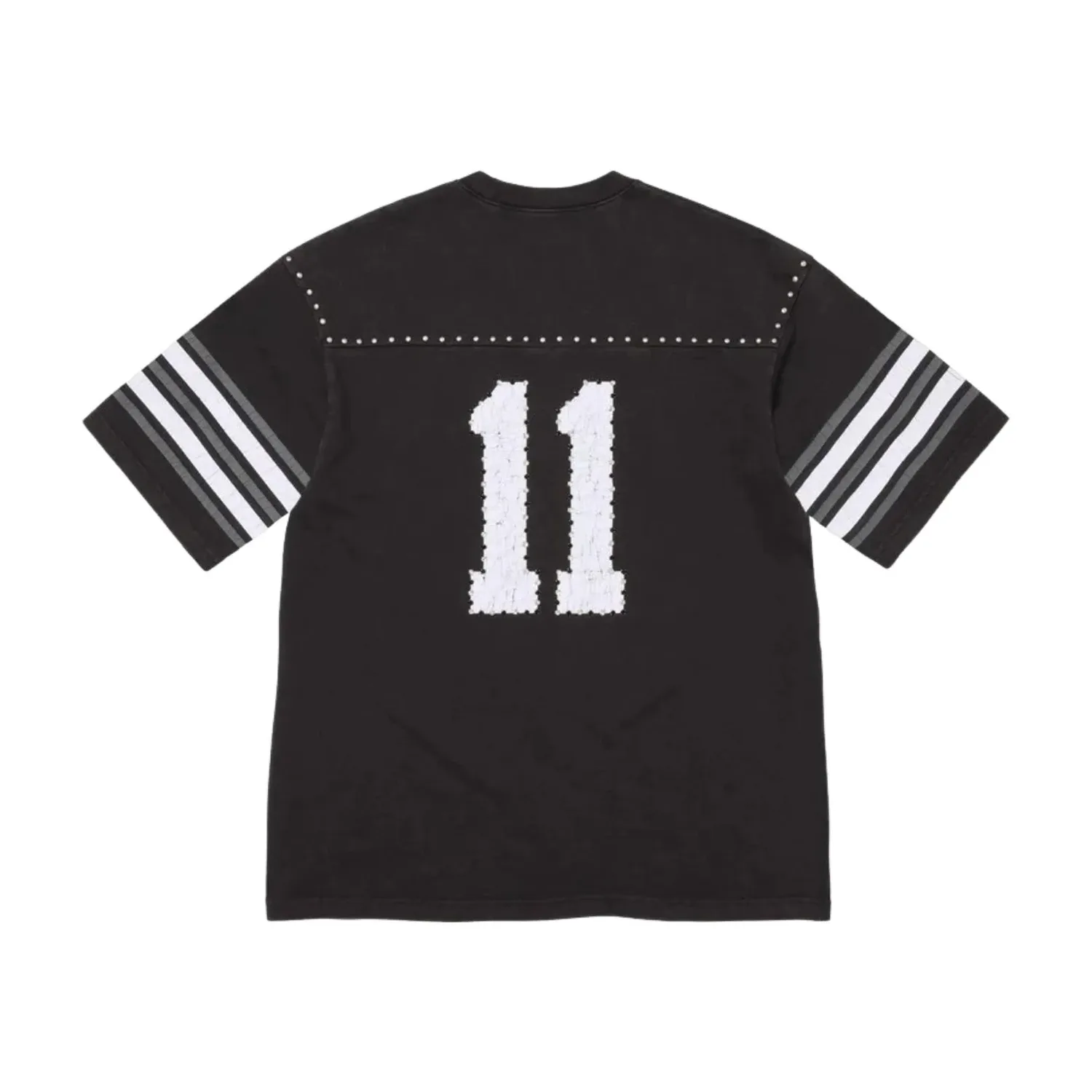 Футболка Supreme SS26 Studded S/S Football T-Shirt 'Black' — фото 2
