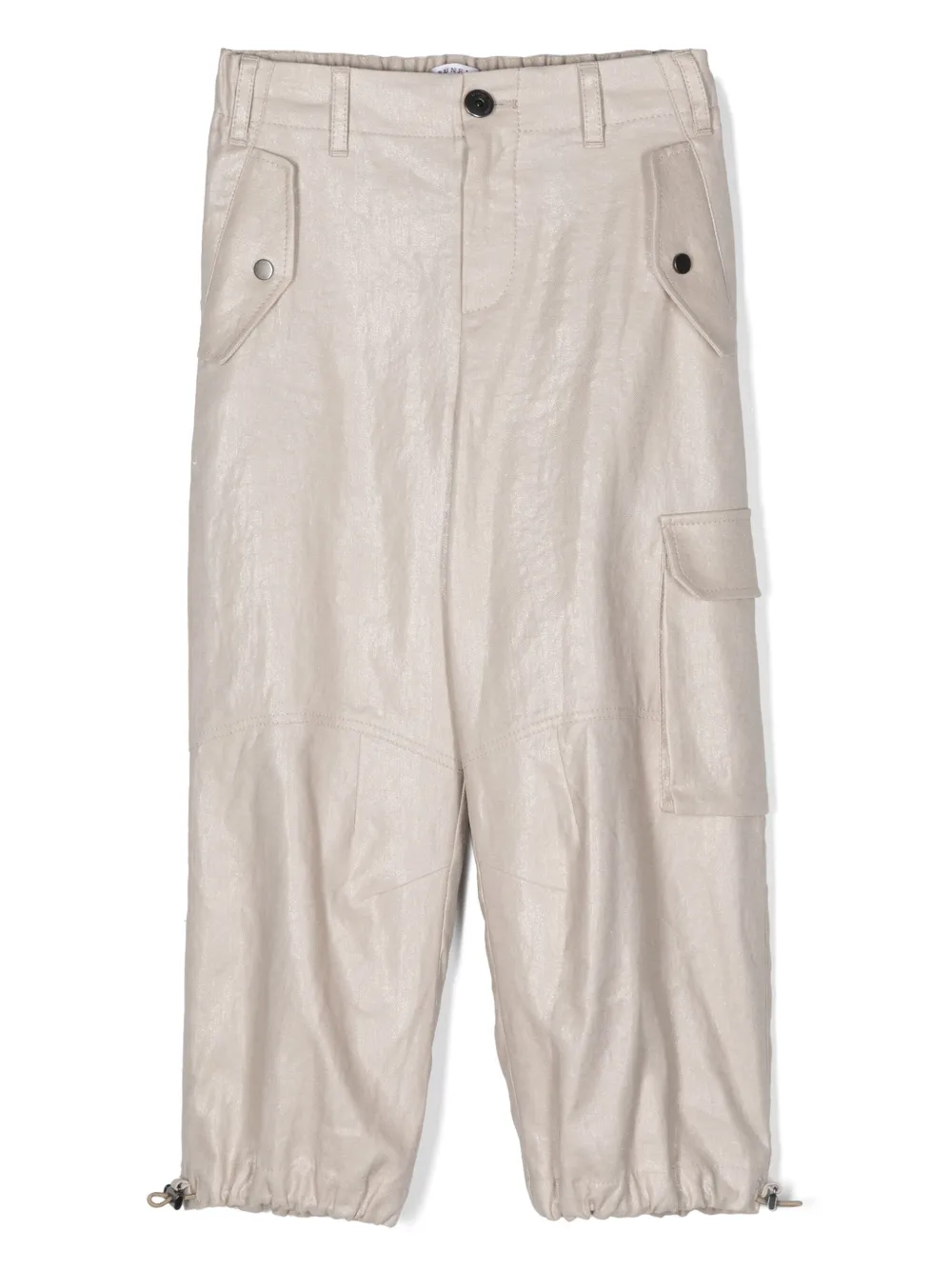 

Брюки с люрексом Brunello Cucinelli Kids, нейтральный