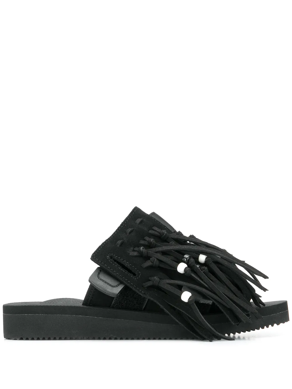 

Шлепанцы с кисточками Suicoke, черный