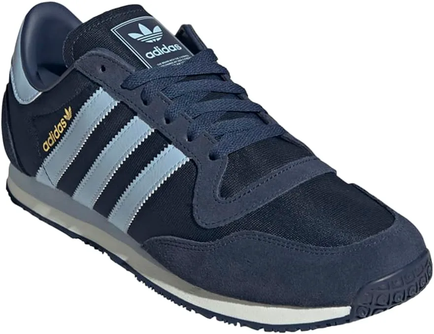 Мужские кроссовки Adidas Galaxy Og на шнуровке повседневные - синие, синий — фото 2