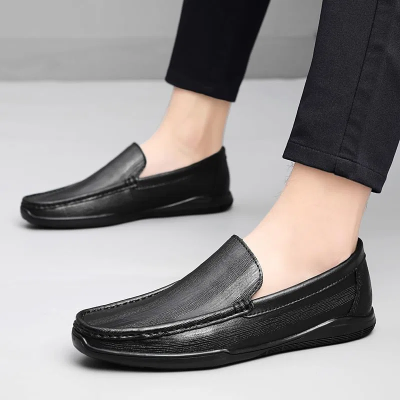 Туфли мокасины MWX Men's Dress Casual Slip On Loafers Driving Shoes, Black — фото 2