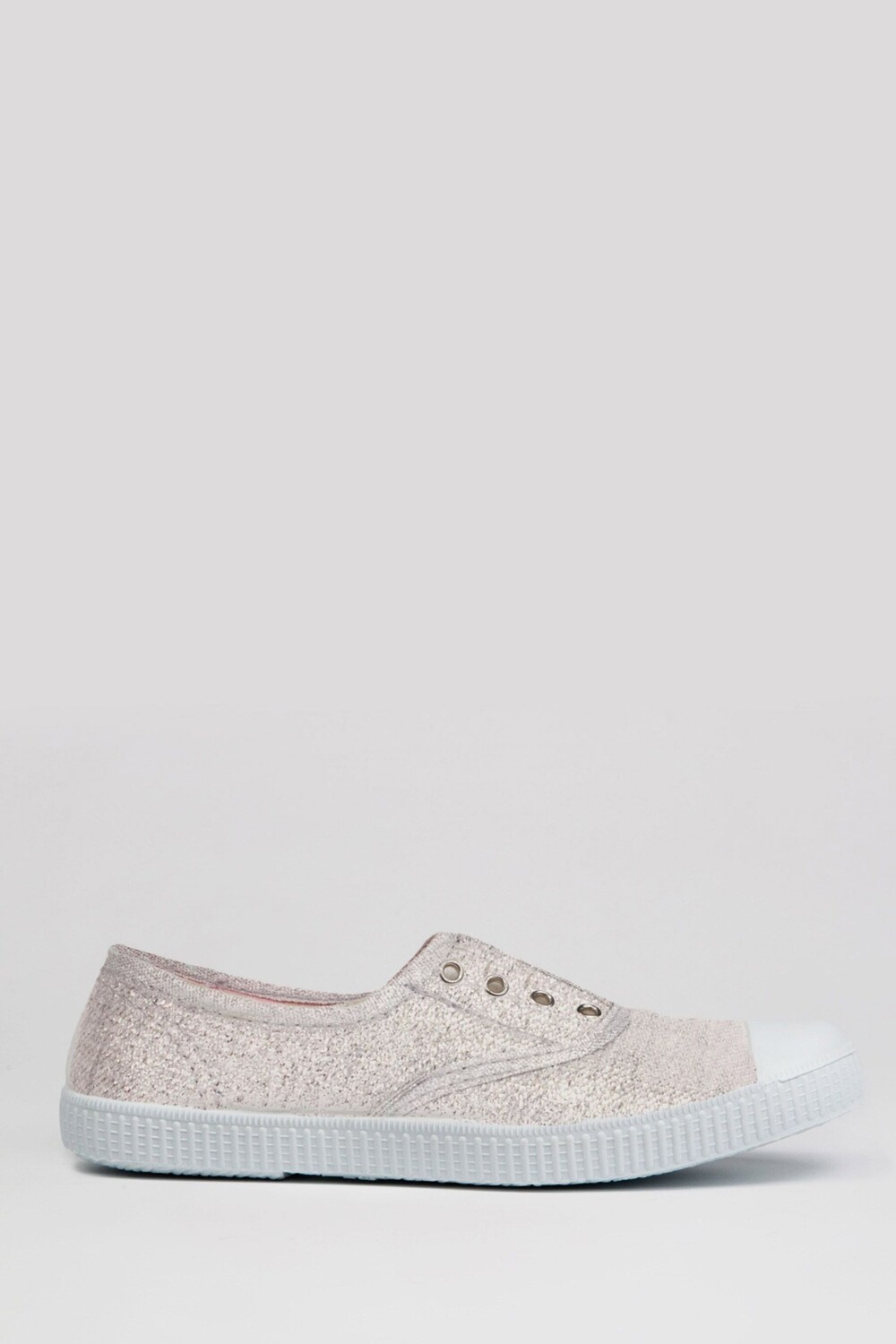 Парусиновые туфли Silver Plum из коллекции одежды для взрослых Trotters London, серебряный — фото 2