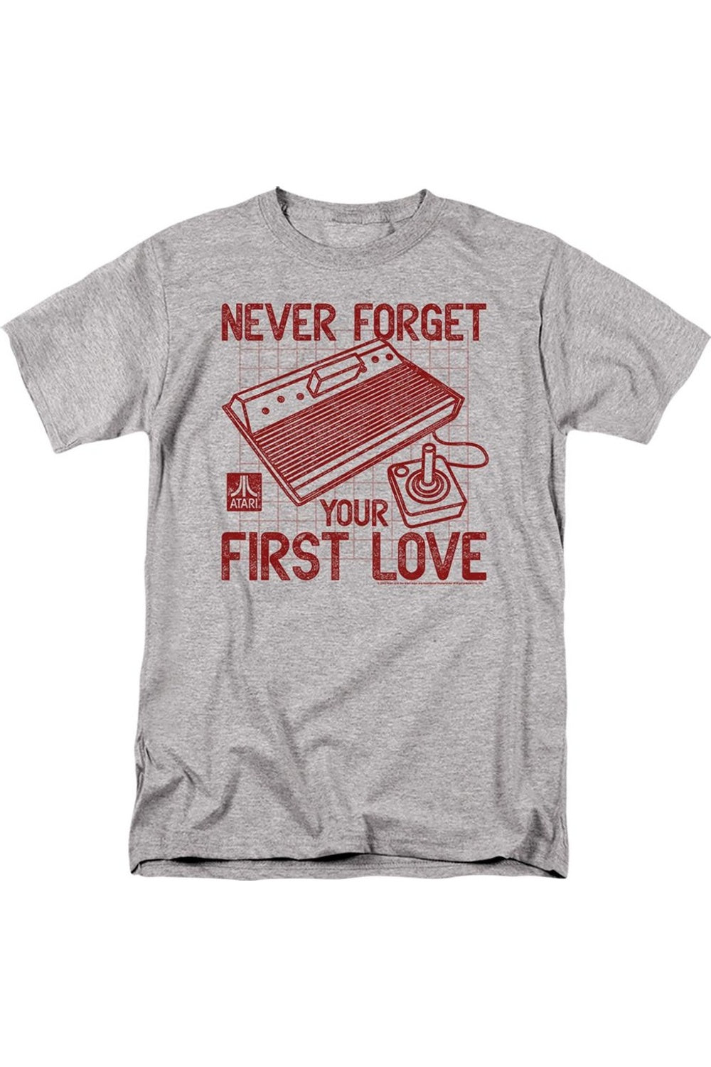 

Футболка Atari First Love с коротким рукавом для взрослых Gildan, цвет athletic heather
