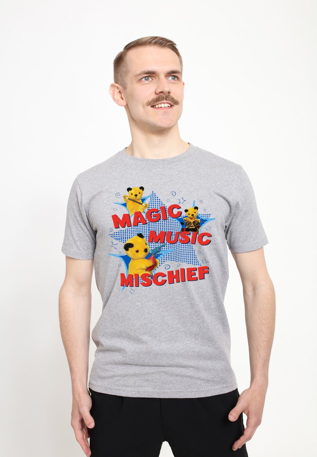 

Футболка с принтом SOOTY MAGIC MUSIC MISCHIEF Henry Tiger, цвет Heather Grey