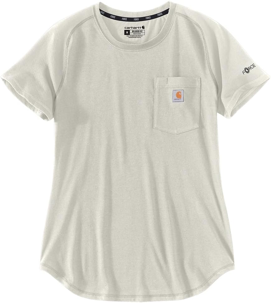 

Carhartt женская футболка Force Relaxed Fit Midweight Pocket, Malt