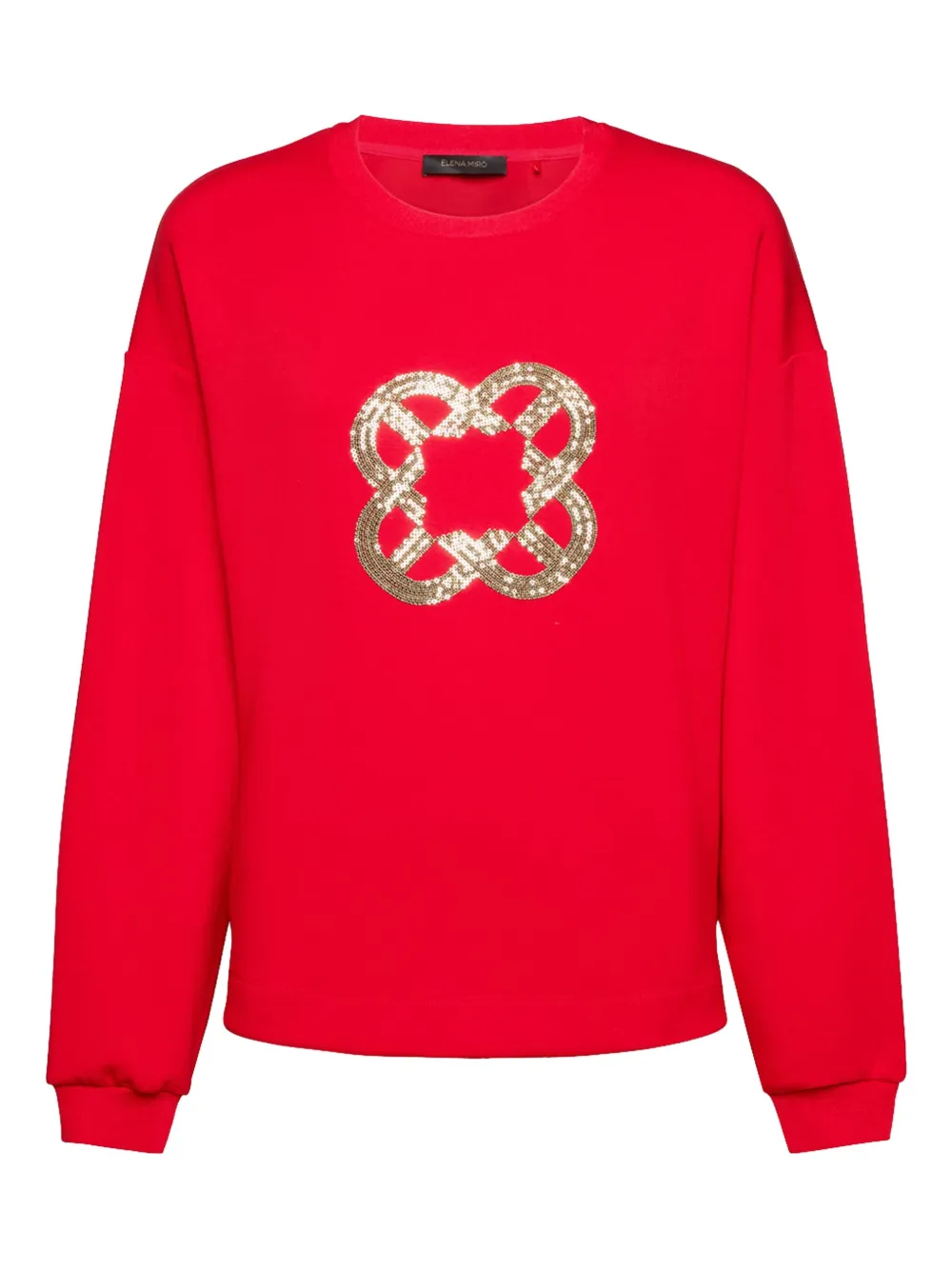 

Украшенный свитшот ELENA MIRO`, красный