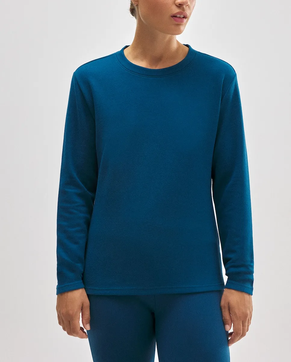 

Флисовая термокофта с шерстью в спортивном стиле Ysabel Mora, синий