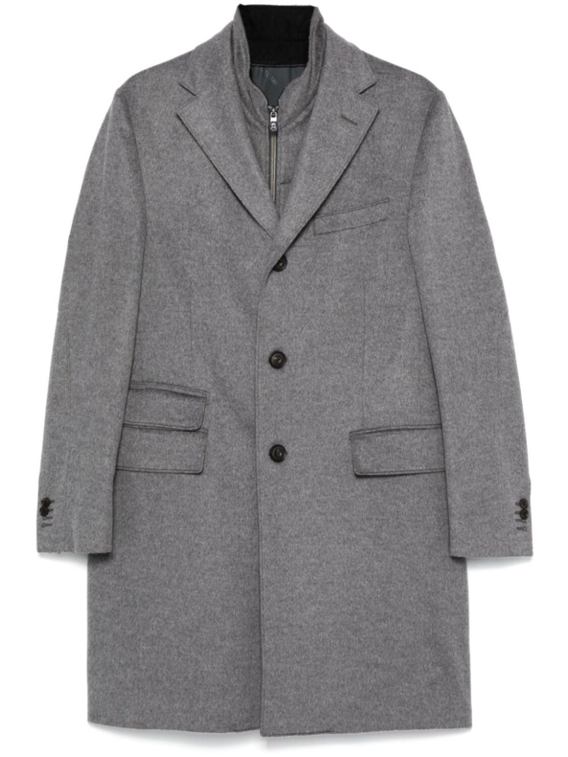 

Шерстяное пальто Corneliani, серый