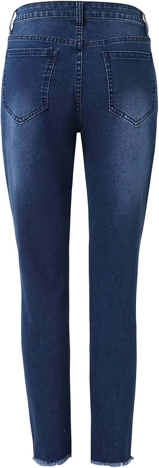 Женские джинсы Mid Rise Ripped Skinny Fit Stretch — фото 2
