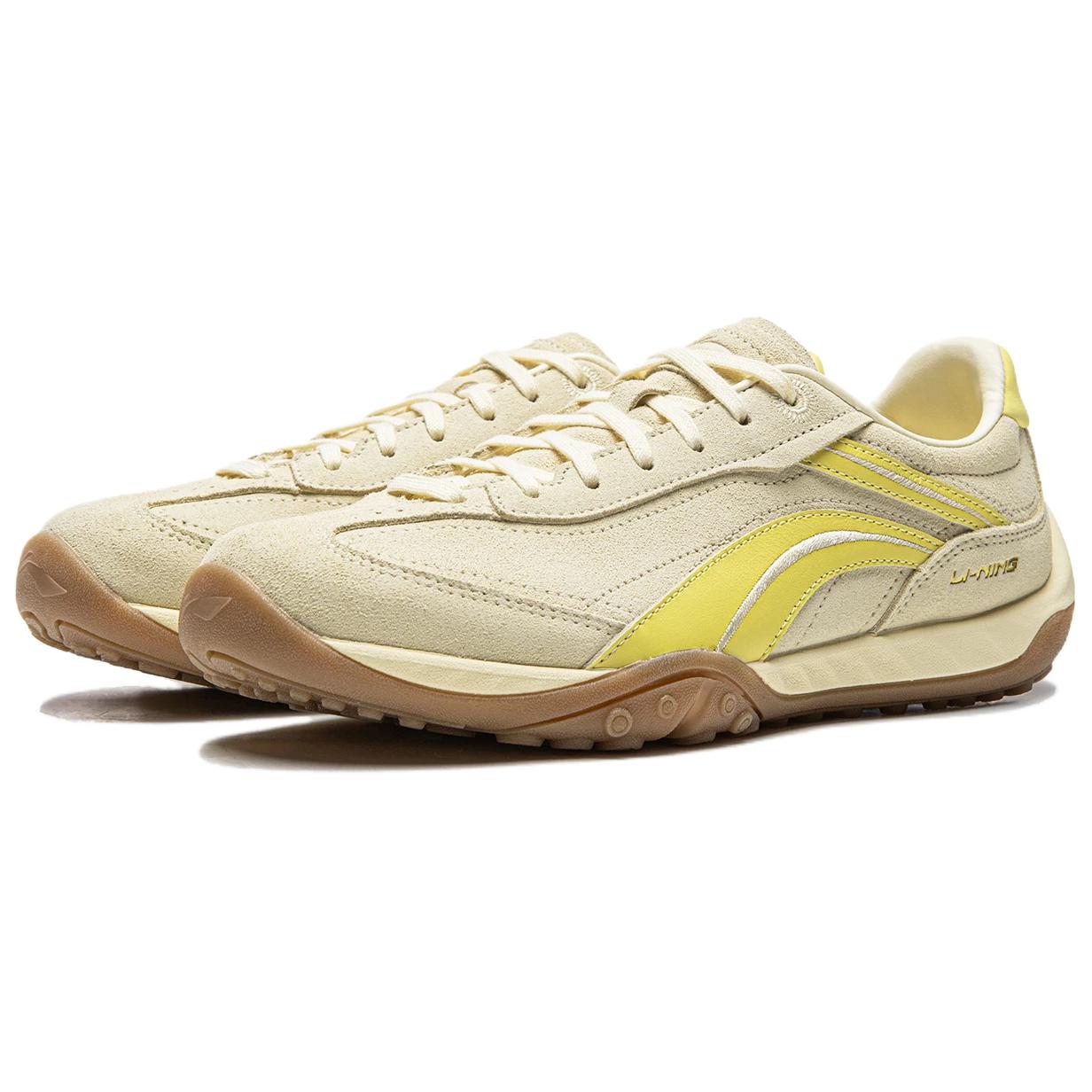 LINING Кроссовки Heartflow Abrasion Resistant Balance Lightweight Low top Casual Unisex Vanilla Yellow — фото 4