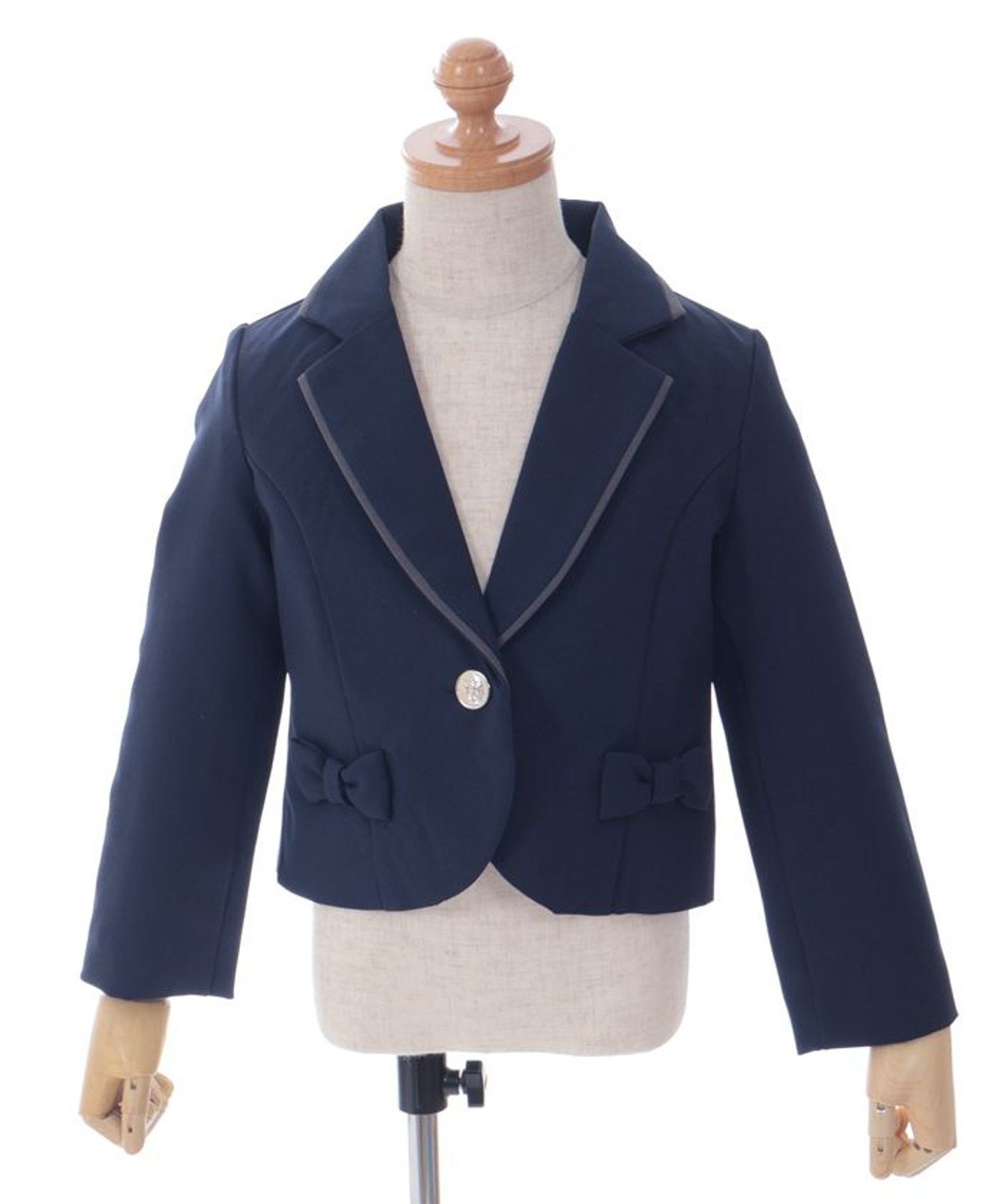 Приталенный жакет, подобранный по цветовой гамме Axes femme kids, Navy blue — фото 3