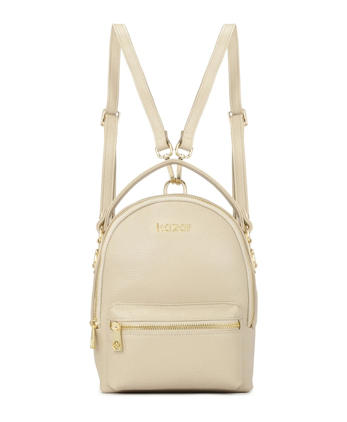 

Светло-Серая кожаная сумка/рюкзак Kazar, серый