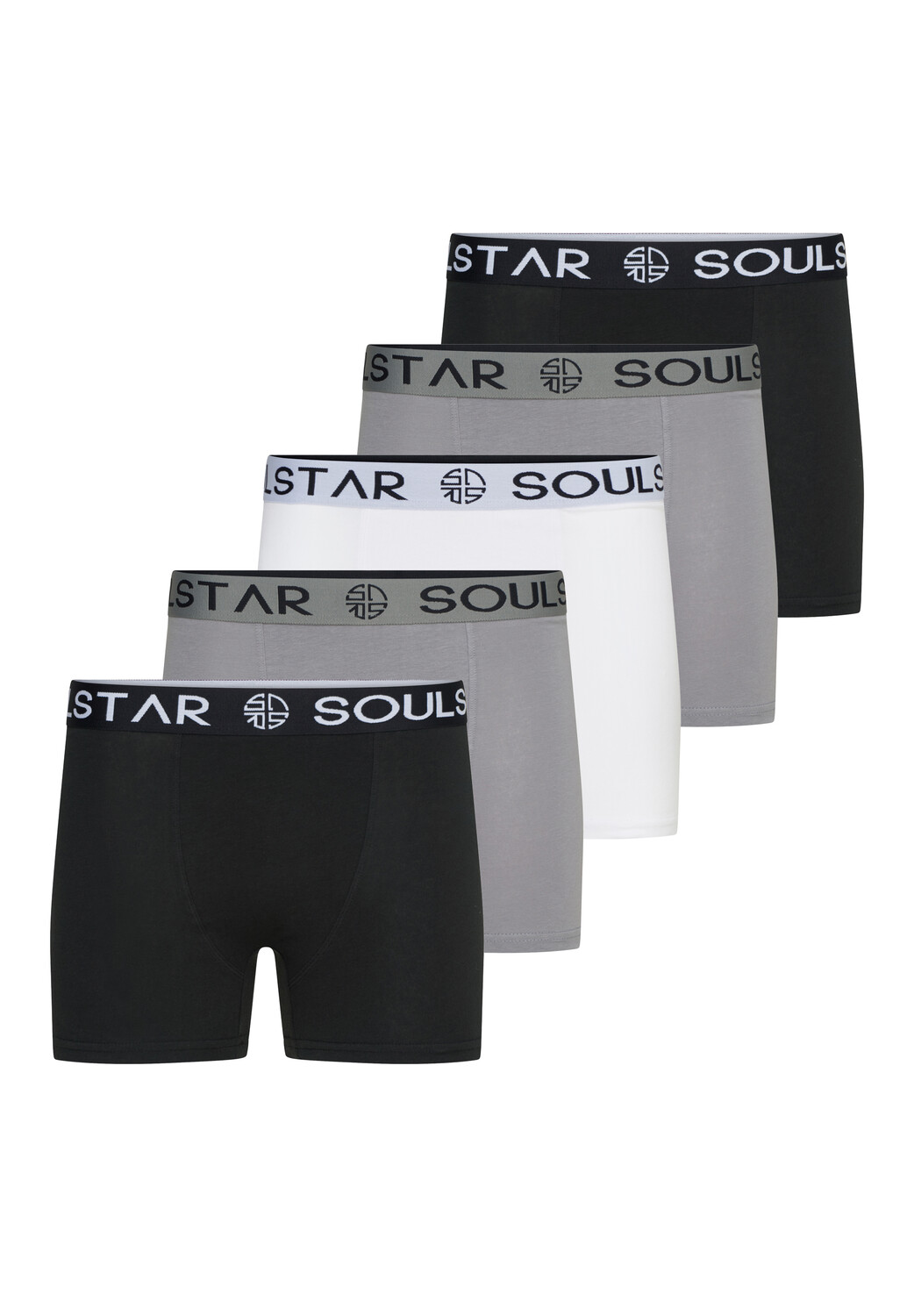 

Боксеры SOUL STAR Boxershorts - MUBOXER5, цвет Black_Grey_White