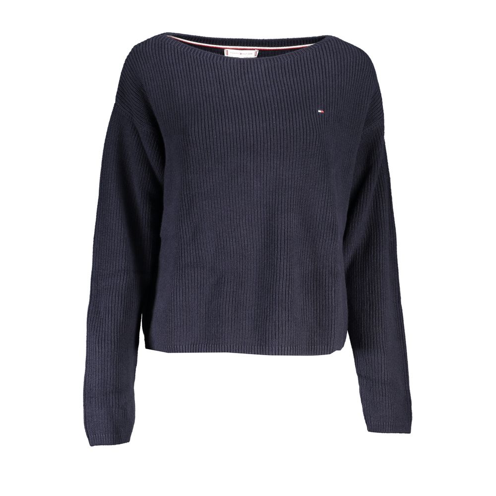 

Синий хлопковый женский свитер Tommy Hilfiger