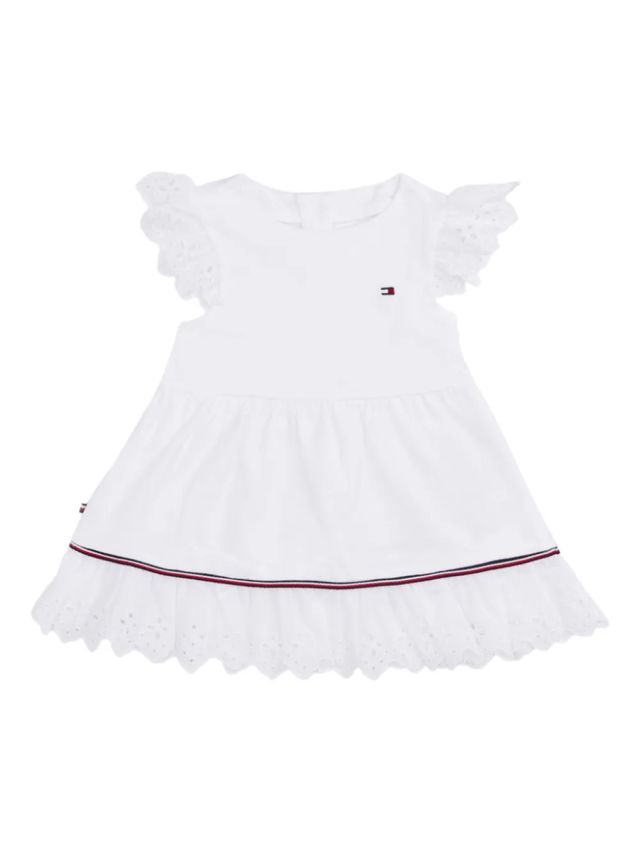 

Платье с вышивкой англ Tommy Hilfiger Junior, белый