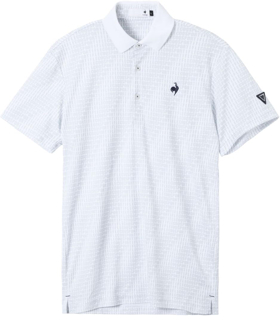 

Мужская поло-рубашка Le Coq Sportif LG5FHS10M с коротким рукавом, влагоотводящая, быстросохнущая, эластичная, спортивная, с логотипом, для игры в гольф, белый