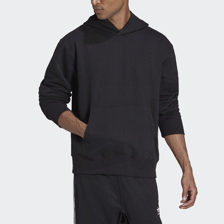 Худи adidas originals Embroidered Small Label Solid Color Sports Black, черный — фото 2