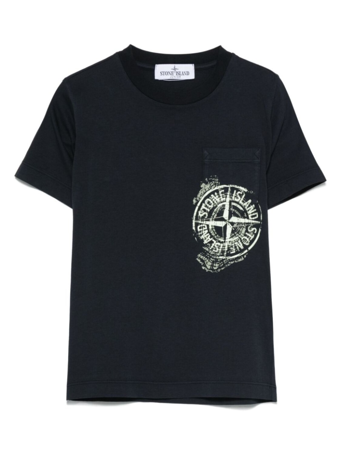 

Футболка с логотипом Stone Island Junior, синий