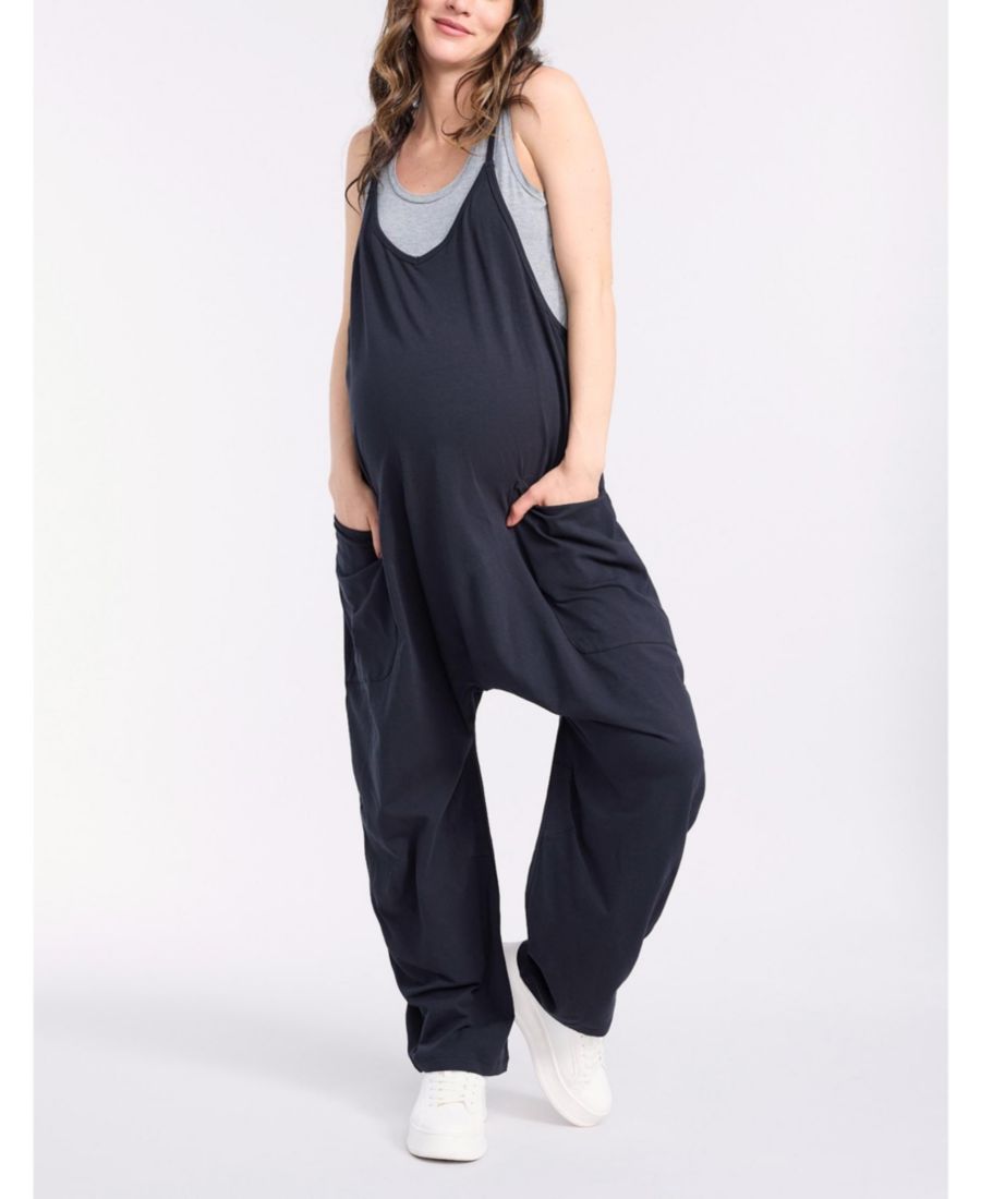 

Женский комбинезон без рукавов свободного кроя для беременных Motherhood Maternity, Black