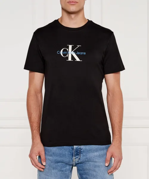 

Потертая футболка Regular fit Calvin Klein Jeans, черный