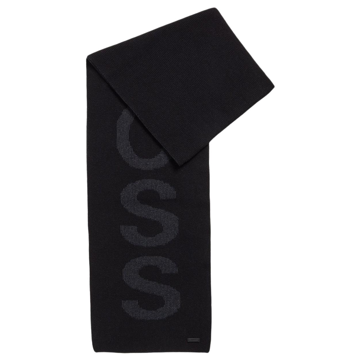 

HUGO BOSS Босс Лого Вязаный шарф, Black
