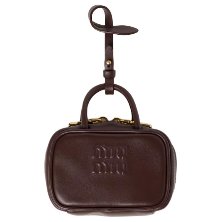 

MIU MIU Кожаный аксессуар для сумки, Dark Brown
