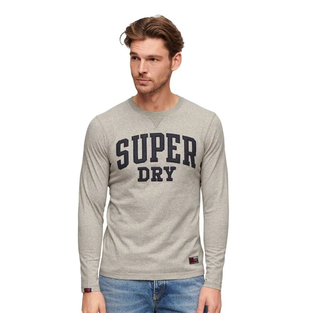 

Футболка Superdry Vintage Athletic long sleeve, серый