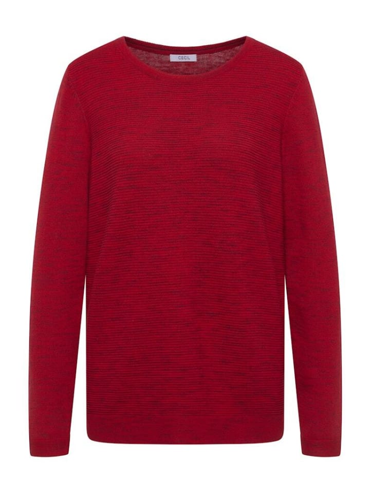 

Cecil Свитер огненно-красного меланжевого цвета