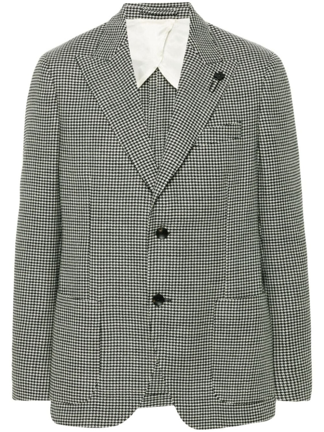 

Lardini пиджак в ломаную клетку, черный