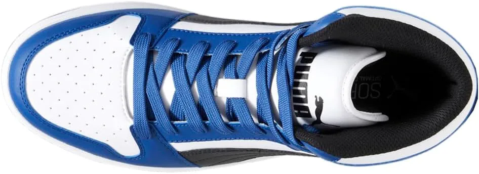 Мужские кроссовки PUMA Rebound Layup Mid, белый/черный — фото 2