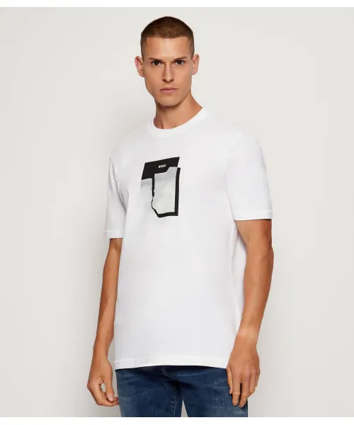 

Футболка te_brokenic Regular fit Boss Orange, белый
