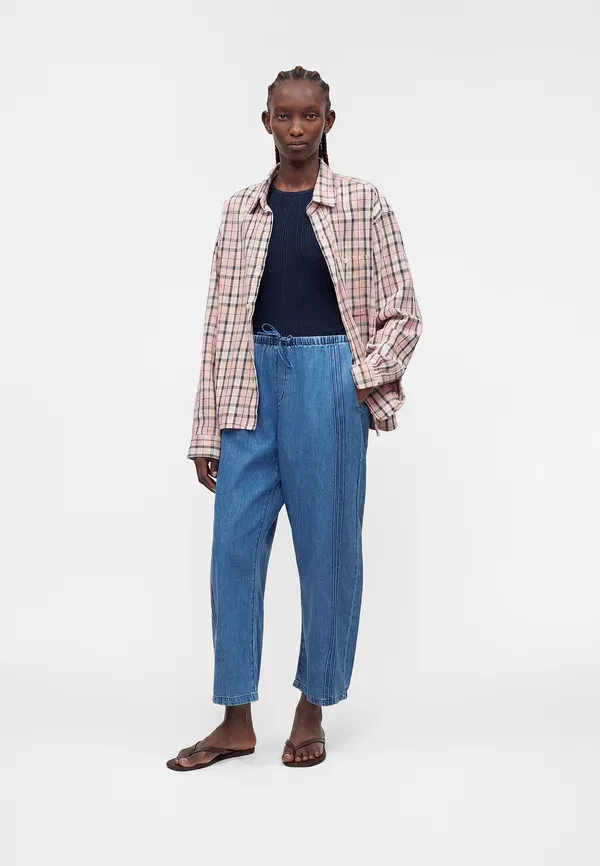 Джинсы Easy barrel camper relaxed fit Gap, средний индиго — фото 2