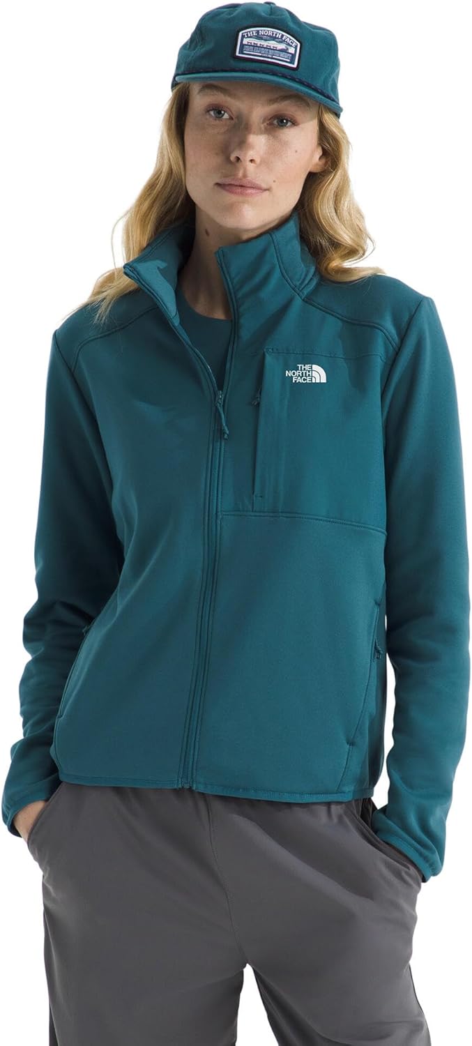 

THE NORTH FACE Женская флисовая куртка TNF Performance с полной застежкой-молнией | Легкая кофта с карманами на молнии, Space