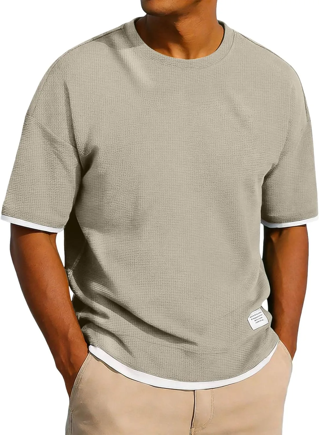 

Мужская футболка с коротким рукавом Waffleknit