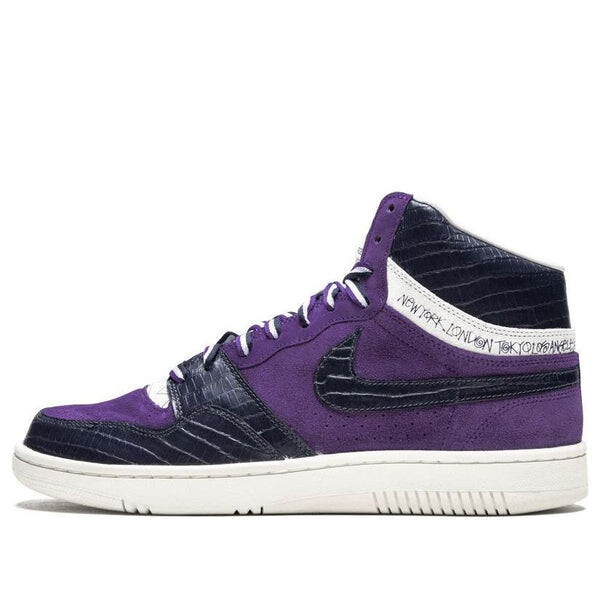 

Кроссовки x stussy court force hi 'varsity purple dark obsidian' Nike, фиолетовый