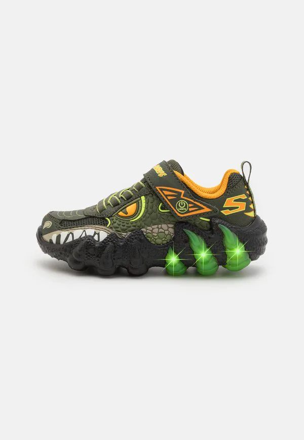 Кроссовки saurus lights 2.0 Skechers, Olive/Orange/Green