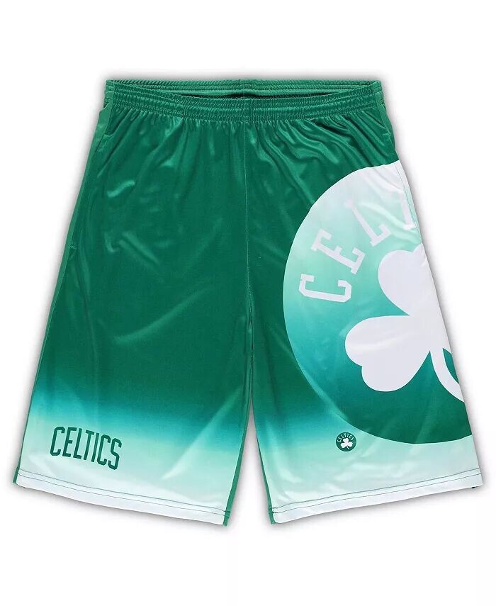 

Мужские шорты Kelly Green Boston Celtics Big and Tall Graphic Fanatics