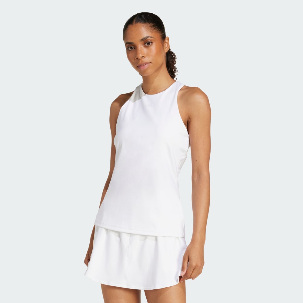 

Спортивный топ Adidas Tennis Climacool Y-Tank Top, белый