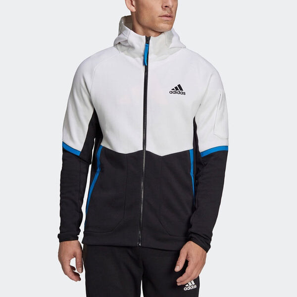 Куртка adidas Casual Sports Hooded Jacket Colorblock, цвет colorblock — фото 2