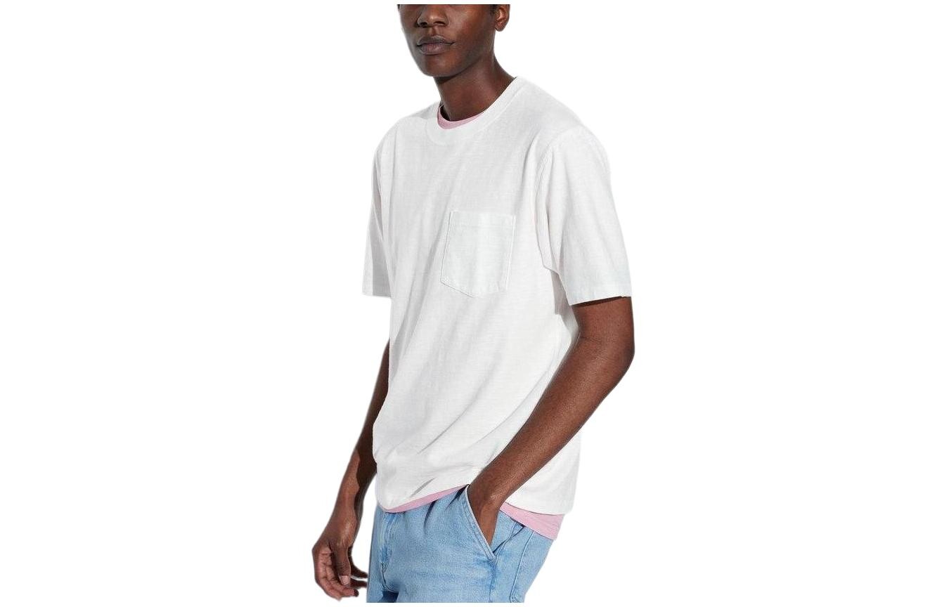 

Футболка унисекс молочно-белая Uniqlo, слоновая кость